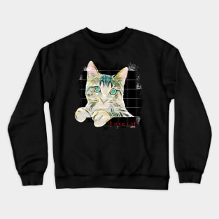 T-shirt for cat lovers Crewneck Sweatshirt